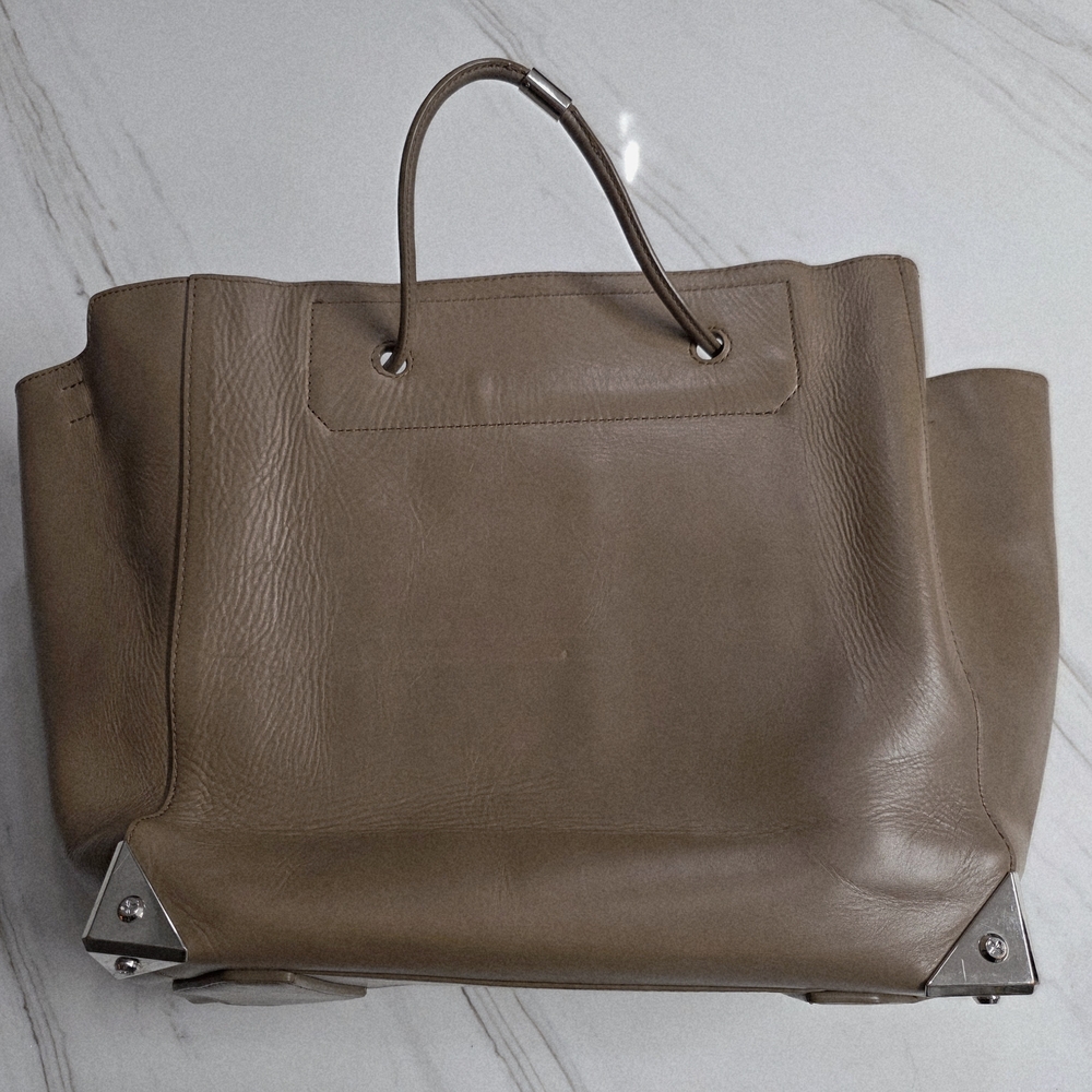Alexander Wang Tan Prisma Tote Bag Quiet Luxury Minimalist Futurist Street Style
